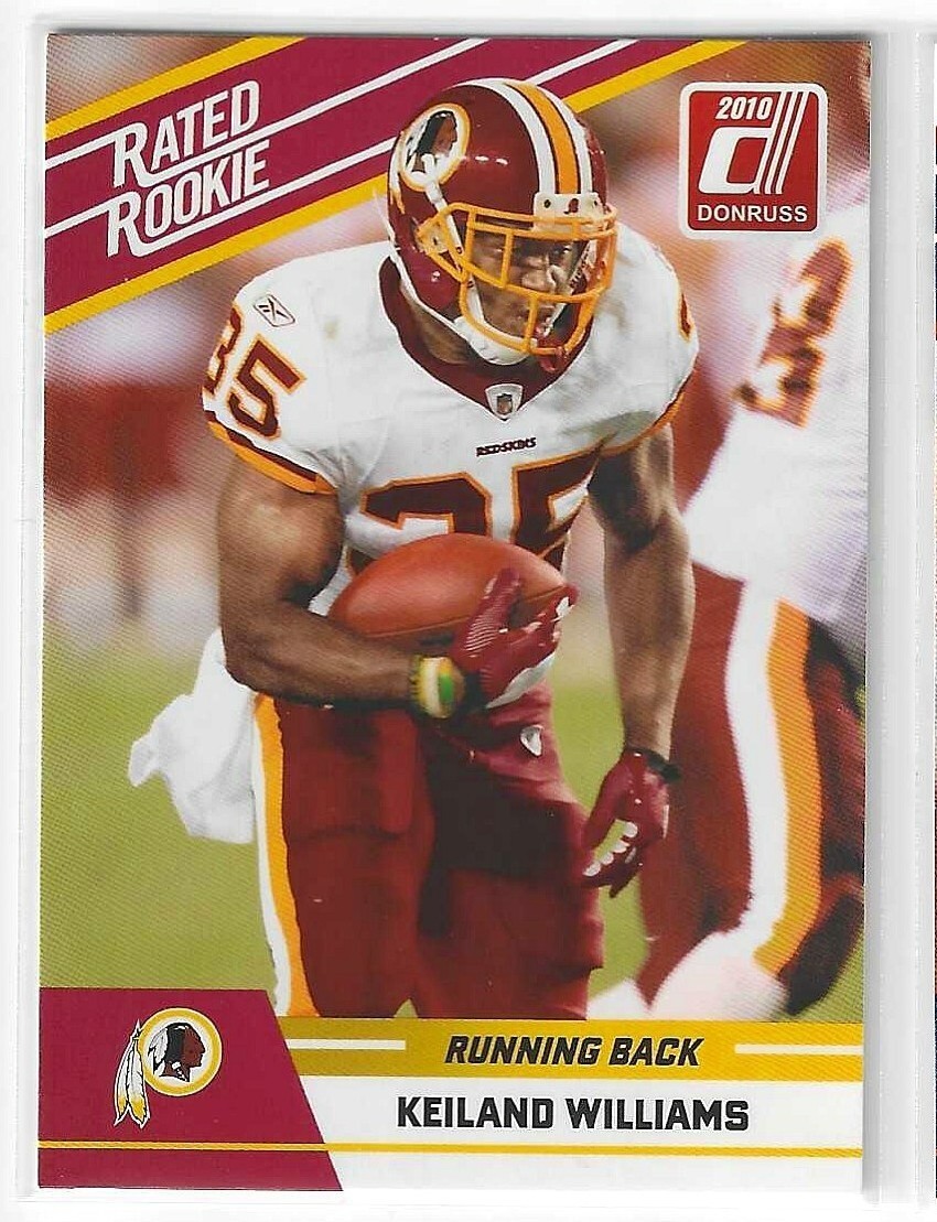 KEILAND WILLIAMS 2010 DONRUSS RATED ROOKIE RC WASHINGTON REDSKINS $1.99 ROOM