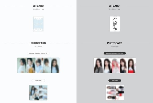 K-POP RESCENE 2nd Mini Album Glow Up QR 2Ver SET QR Card+6ea Photocard Sealed - Picture 3 of 8