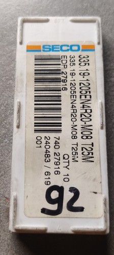 10 PLAQUETTES CARBURE SECO 335.19-1205EN4R20-M08 T25M - Bild 2 von 2