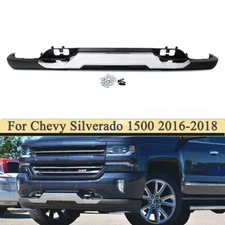 For Silverado 1500 2016-2018 Front Bumper Valance + Chrome Skid Plate W/Z71