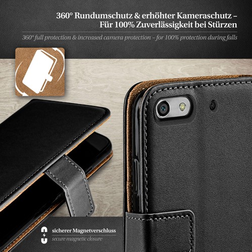 Hülle für Huawei G Play Mini Schutzhülle Book Case Flip zum Klappen Handy Tasche - Zdjęcie 3 z 8