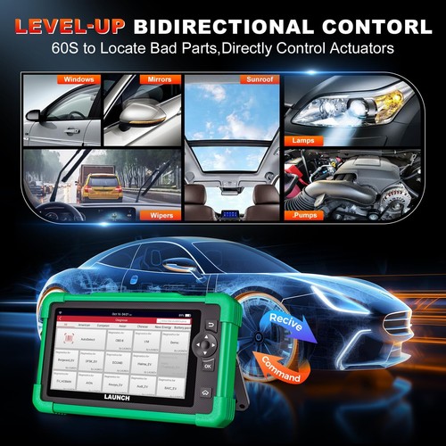 LAUNCH EV Electric Car Scanner Diagnostic Tool All System Bidirectional Control - Picture 3 of 14