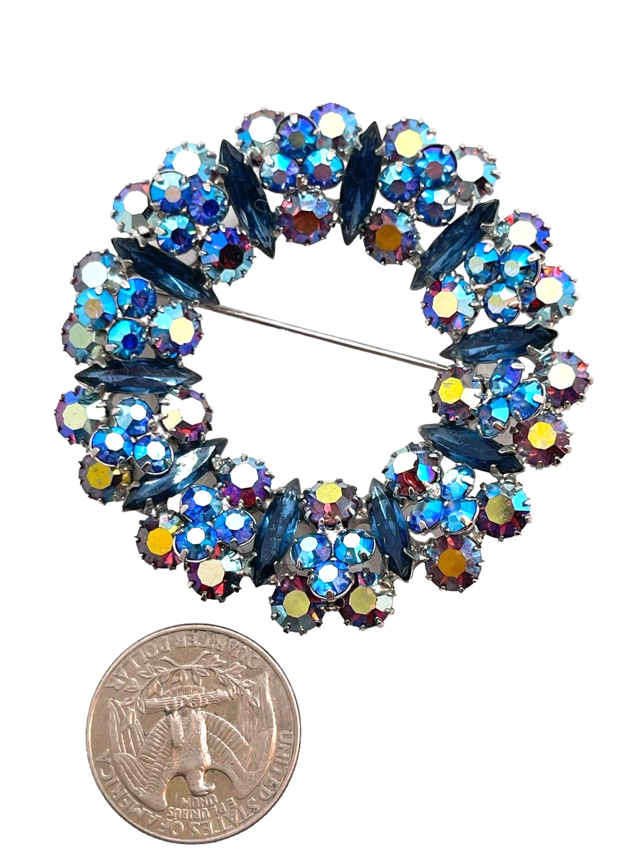 Sparkling Alice Caviness Signed Iridescent Aurora Borealis  display picture 2