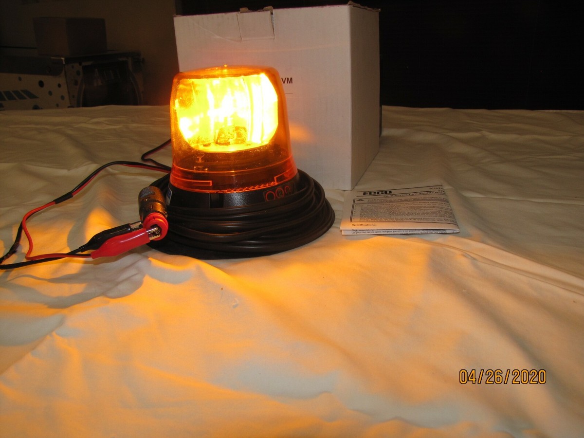 ECCO Rotating Beacon Model 5813A-VM Amber Safety Light