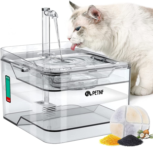 Cat Water Fountain, 101Oz/3L Pet Drinking Fountain for Cats Dogs inside Ultra Qu