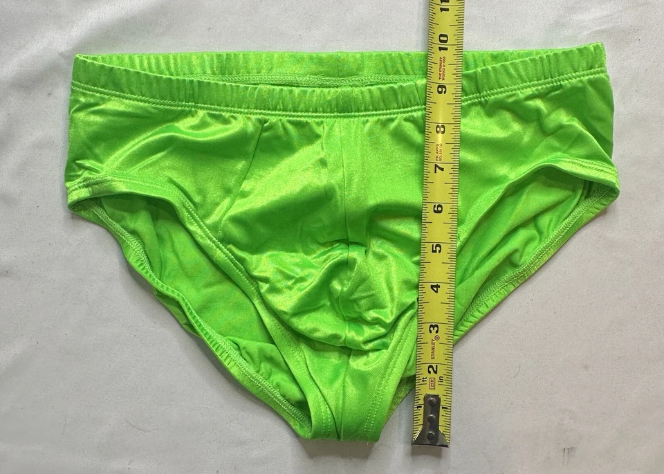 Nuevo Calzoncillo de Bikini de Natación Vintage Undergear Verde Brillante Talla M MA79 Contorno Cire Foto 2 de 4