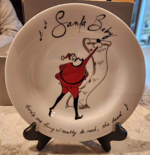 Pottery Barn Babbo Natale Baby 8 tazze e 8 piatti insalata nuovi con scatola - edizione da collezione - Foto 6 di 19