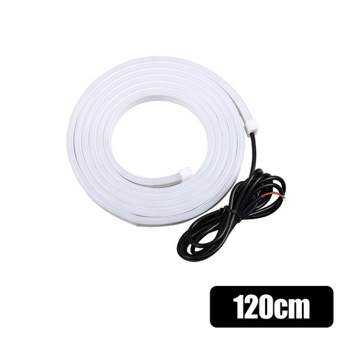 120cm Flexible Car Hood Day Running LED Light Strip Decoration Accessories White - Picture 10 of 12
