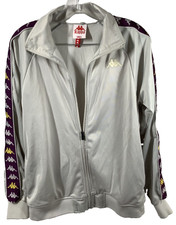 Kappa Giacca Womens Sleeve Logo Jacket Size S Small Grey
