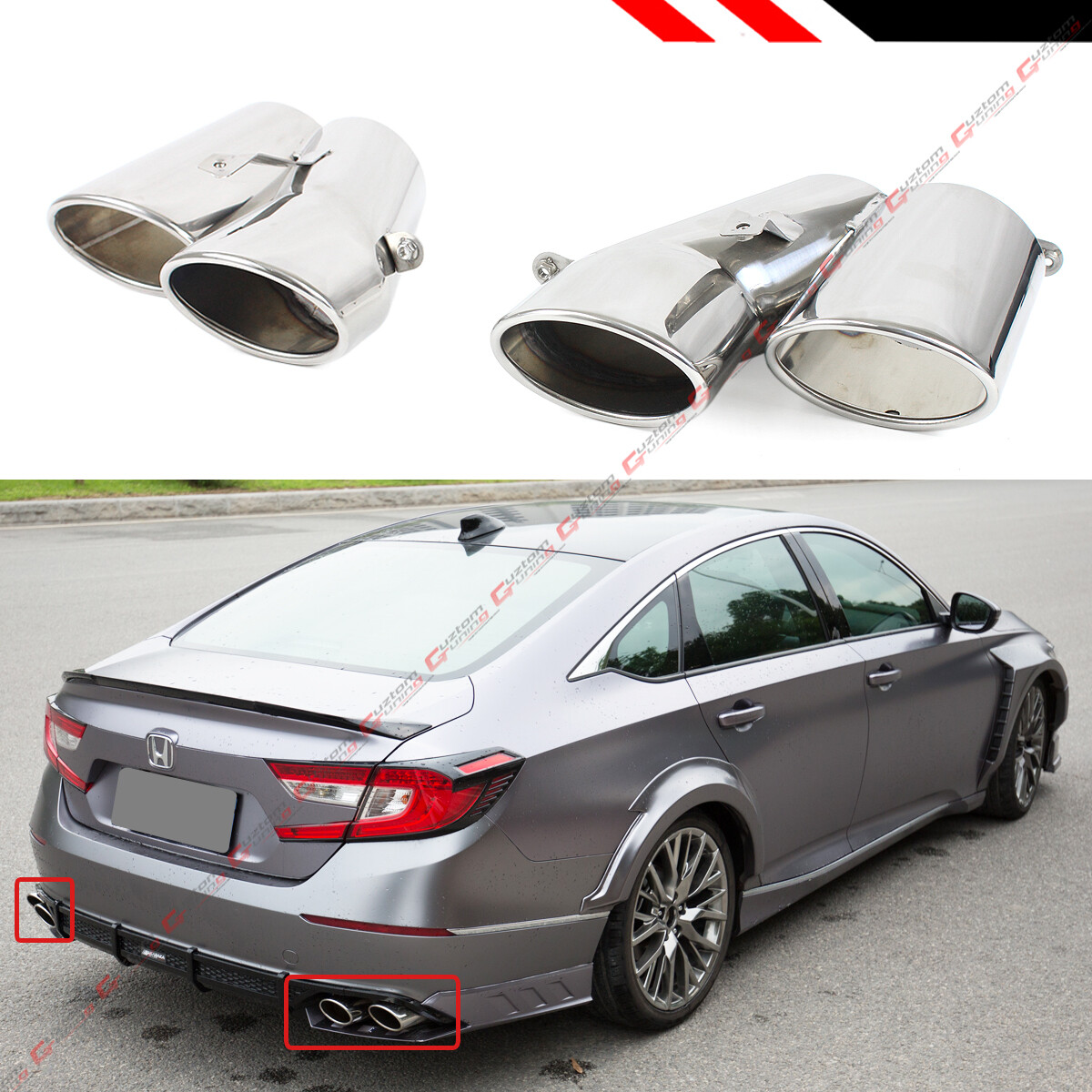 Exhaust Tips Honda Accord Details Of The 48 Images & 12 Videos