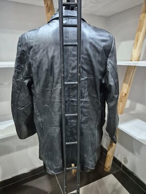 1957 Florence Jacket in Real Leather Used Men Size 50 Black 1957 Florence Jacket in Real Leather Used Men Size 50 Black