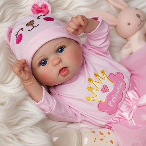 Reborn Baby Dolls Soft Vinyl Full Body 20 Inch Waterproof Realistic Newborn Baby - Picture 7 of 9