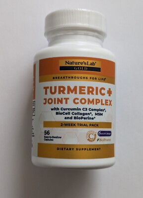 Nature's Lab Turmeric Curcumin C3 1000mg + Joint Complex, 56 Capsules