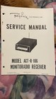 Regency ACT-R-106 Monitoradio Receiver Service Manual 1980