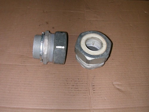 2" EMT LEITUNG KOMPRESSION KUPPLUNG VERBINDER REGENDICHT 2 STÜCK - Bild 1 von 4