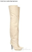 Gorgeous, Super Sexy, Uber Rare, Nwb Emilio Pucci Thigh High Leather Boots