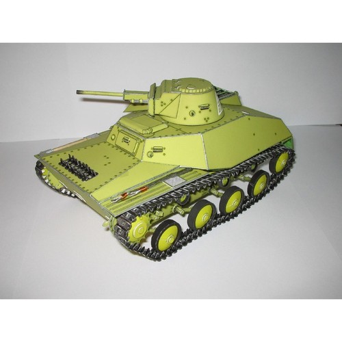 OREL 022 - 1/25 Paper model kit Military armor Tank Т-30 scale set - Picture 6 of 8