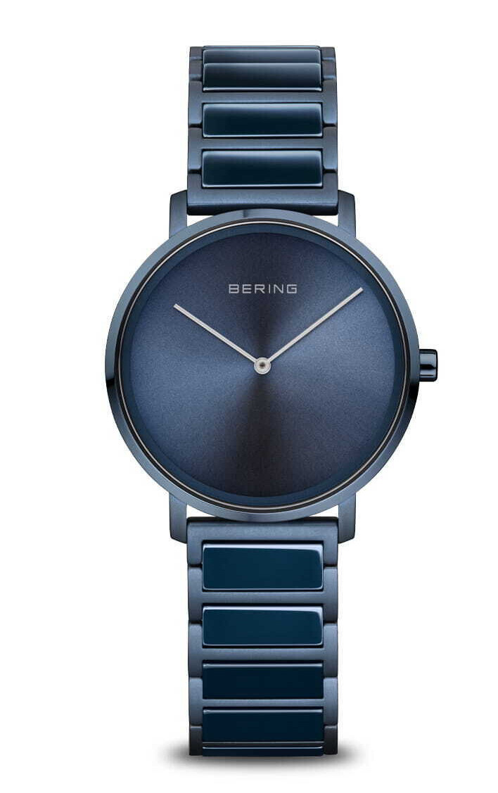 BERING Ceramic 18531-797 Damenuhr Keramik in Blau neu UK