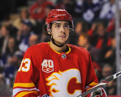 Johnny Gaudreau Calgary Flames 8x10 unsigned photo