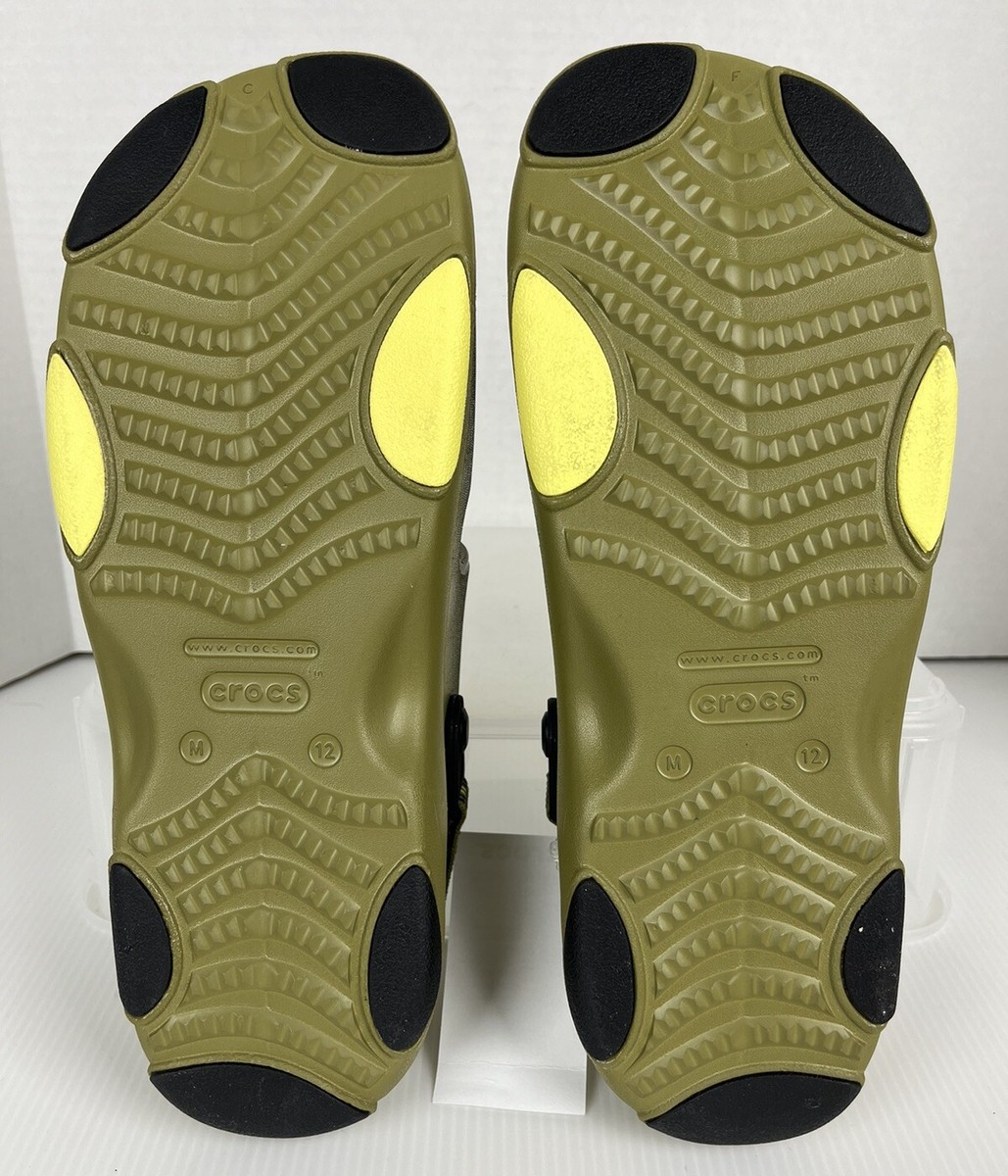 tdfオリーブ36 CROCS All Terrain Sandals Olive Green Adjustable Heel Straps