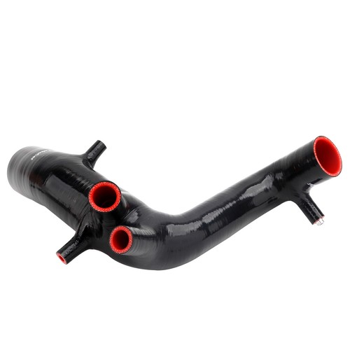 Silicone Hose Inlet Air Intake Fits For VW Golf Jetta New MK4 1.8T Black Red - Picture 6 of 10