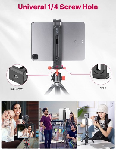 Support Tablette Adaptateur Support Tablette Réglable Adaptateur iPad pour Tr... - Photo 4/7