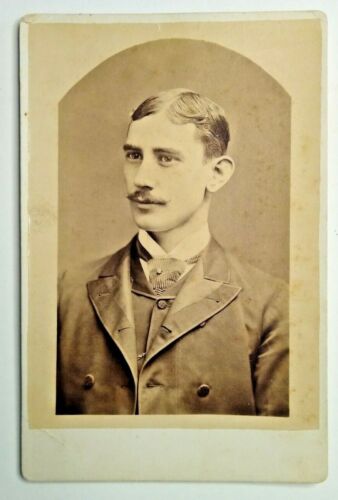 Smyrna Delaware Cabinet Photo N.M. Davis Roller Skating Instructor 1887 JX - Picture 2 of 3