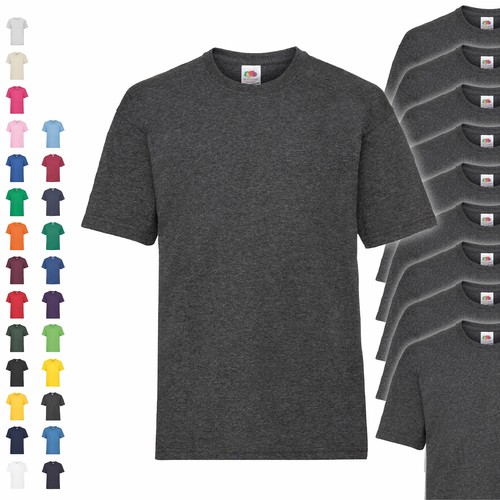 5er 10er Pack Fruit of the Loom Valueweight T Kids Kinder T-Shirt Mehrpack NEU - Bild 1 von 33