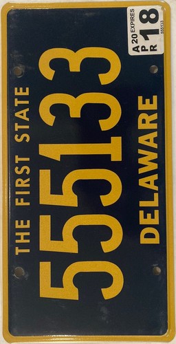 DE TRIPLE DIGIT 5 license plate 555 repeating number 133 - Picture 5 of 7