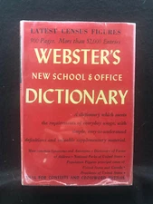 Webster's New School And Office Dictionary (Hardcover, 1962)