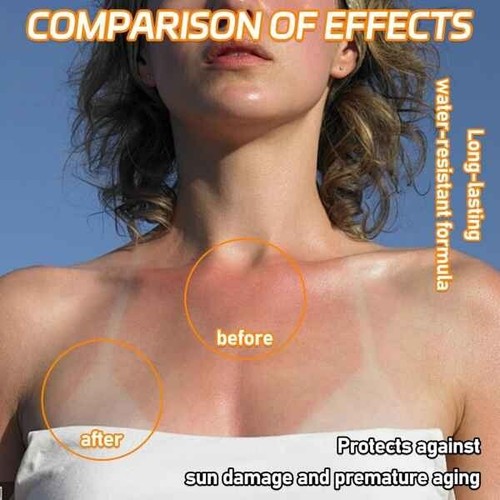 2PCS Korean Rice Face Sunscreen with SPF 50+ PA++++,Long Lasting Moisturizing Su - Picture 3 of 7