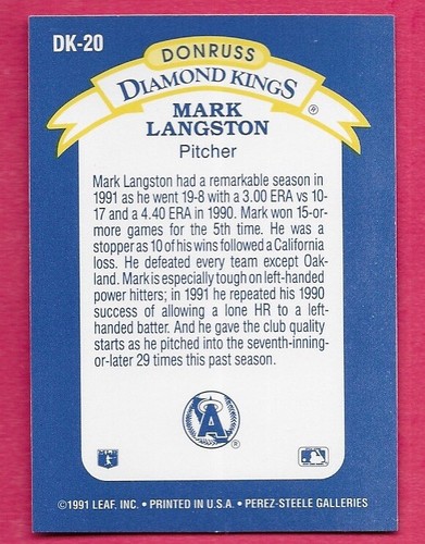 1997 - 1989 Donruss Diamond Kings Baseball Cards - You Pick NM - Bild 177 von 447