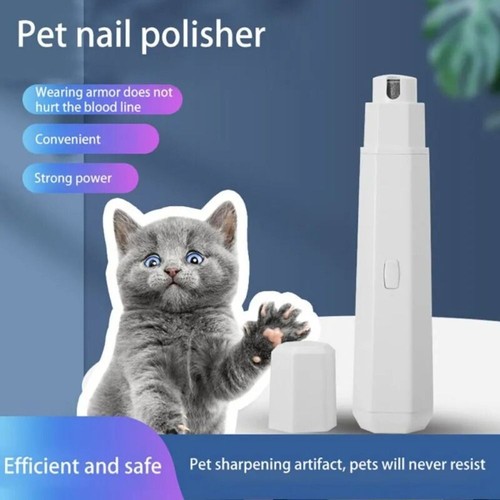 Electric Pet Nail Grinder Rechargeable Nail Grinder 3-Speed Painless NailTrimmer - Picture 8 of 15