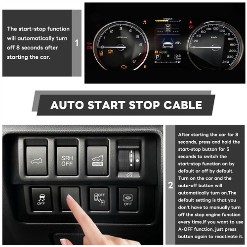 Auto Start Stop A-Off Cable For Subaru Forester Crosstrek 2019-2024 Plastic Set - Picture 4 of 6