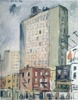 View of New York Juan Torres-García 1920 Modern Urban Cityscape Latin American