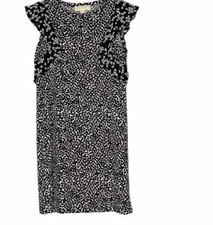 MICHAEL Michael Kors Ruffle Sleeve Heart Print Dress Size S NWT