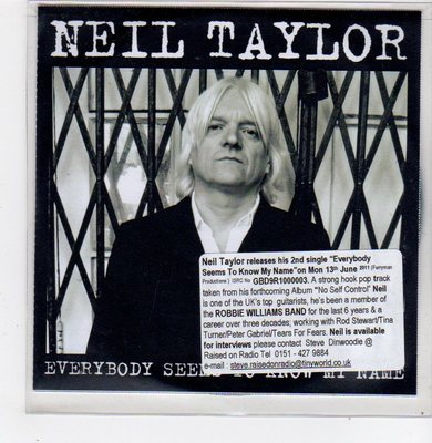 (FF168) Neil Taylor, Everybody Seems To Know My Name - 2011 DJ CD