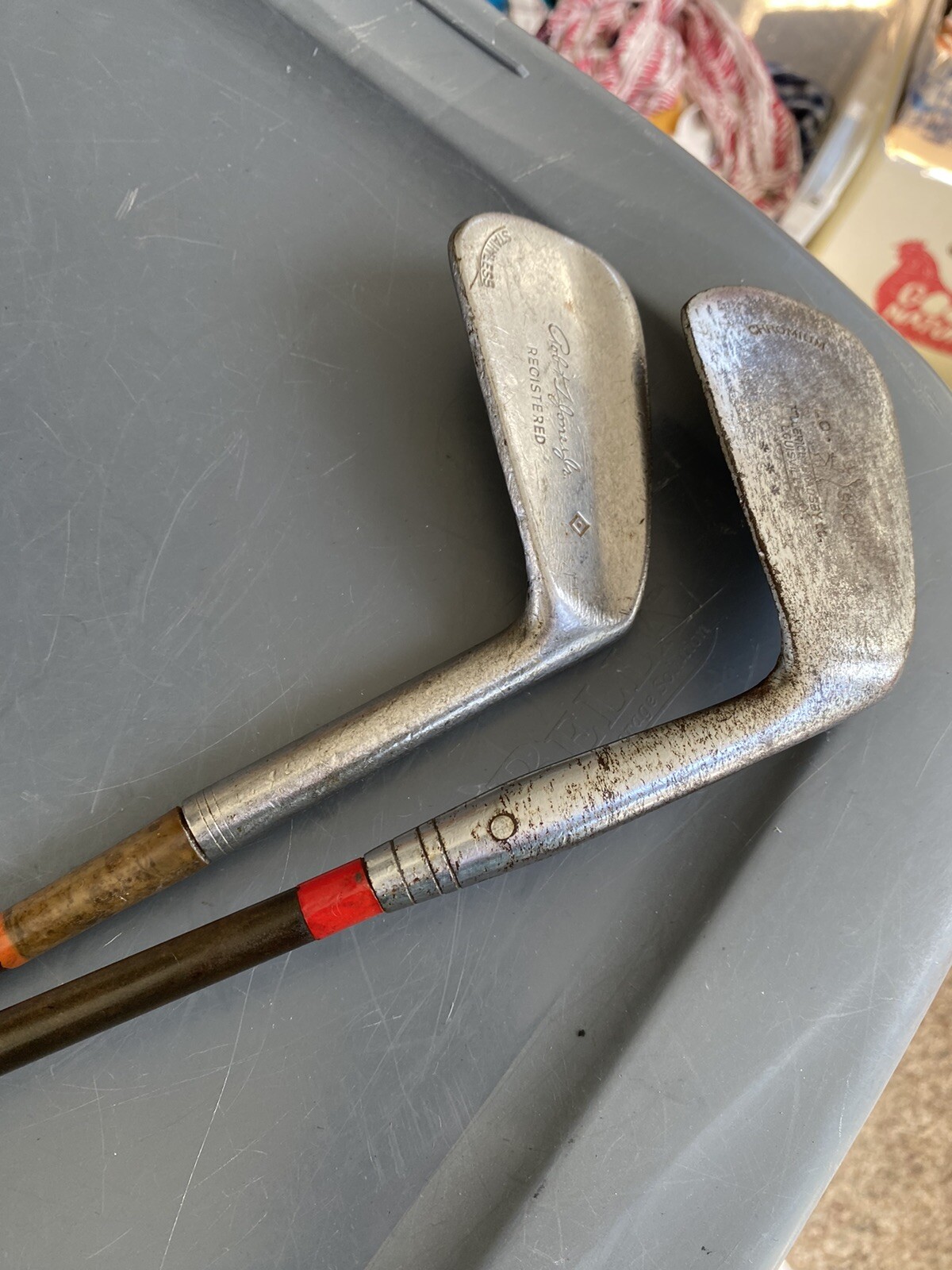 как выглядит 5,6 Spalding Robert Jones Jr Irons Registered Steel Shaft Right Hand Antique фото