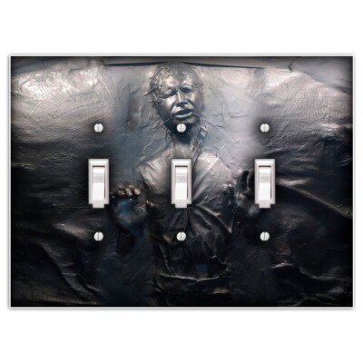 Han Solo Triple Toggle Light Switch Cover Wall Plate Decor