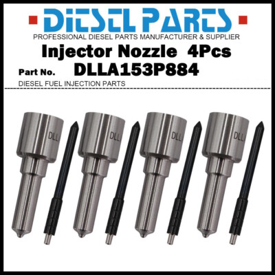 4x Fuel Injector Nozzle DLLA153P884 for ​Ford Transit 2.2 2.4 TDCI