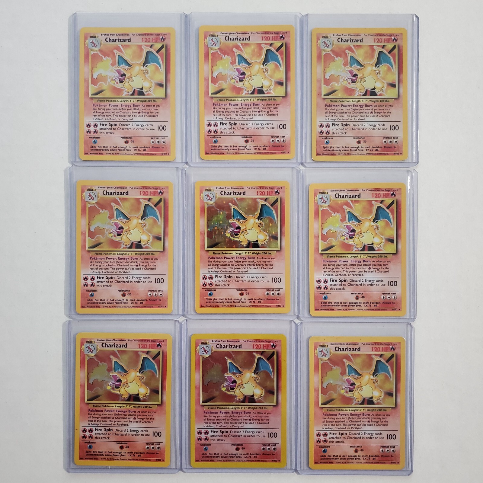 Pokemon 48x Charizard Holo Rare Cards - Base Set + Base Set 2 - Old Vintage Lot - Picture 4 of 11