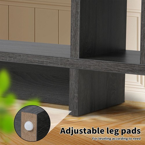 111cm Console Table Wooden Hallway Entryway Table 4-tiers Ample Storage Shelves - Picture 6 of 9