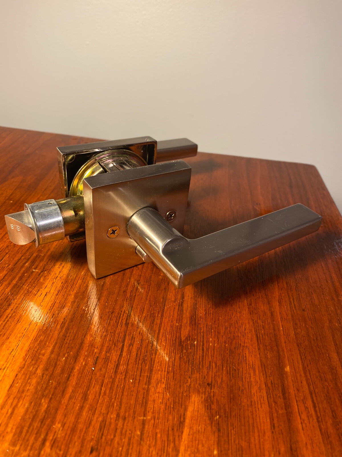 Privacy Door Lever Door Handle Door Knob Door Lever Lock Set Square Plate-image