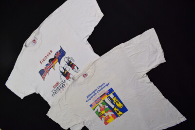 JP Morgan Chase Frankfurt T-Shirt Vintage Straßen Lauf Jogging Finisher 2000 XL