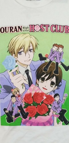 Ouran High School Host Club Graphic Shirt White Anime Tee T Shirt Womens Small - Picture 4 of 5