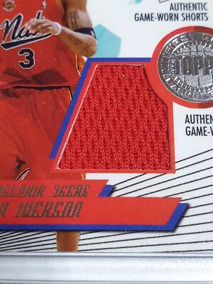 2005 Topps First Row Allen Iverson Dwyane Wade PATCH /140 Game