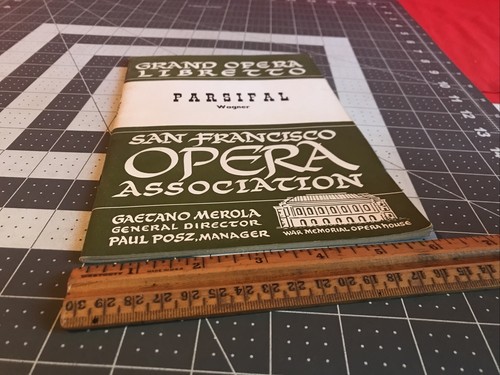 Vintage 1940’s Parsifal Wagner San Francisco Opera Booklet Very Rare Item!!! - Bild 5 von 8