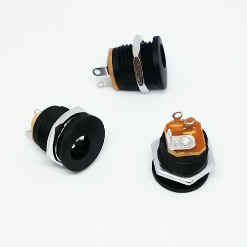 PLUGZ2GO 2,5 MM X 5,5 MM PANELMONTAGE DC-STECKER BUCHSE BUCHSE - GITARRENPEDAL - Bild 1 von 4