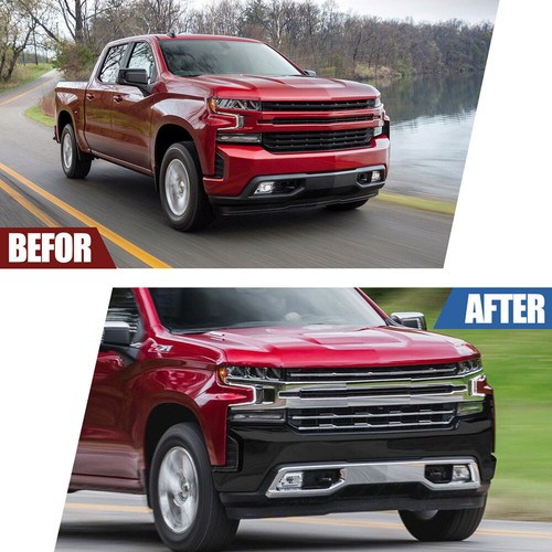 Front Bumper Face Bar W/O Sensor Holes for 2019-2021 Chevrolet Silverado 1500 - Picture 4 of 16