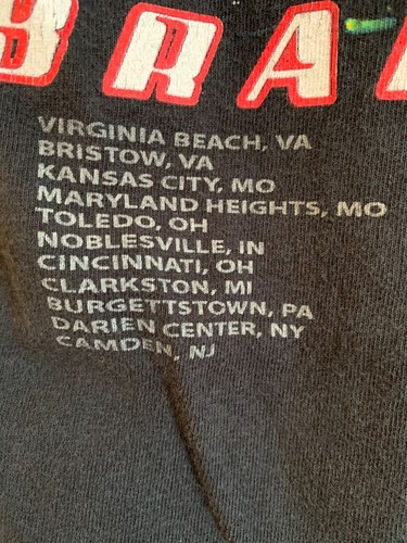Brad Paisley H2O World Tour S/S Black Cotton T-Shirt Tag Size S - Picture 5 of 9